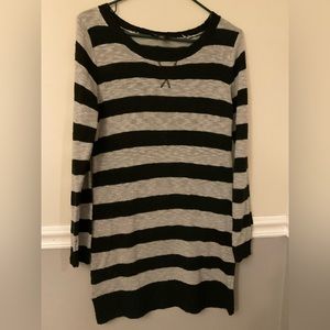 AB Studio Size Medium Striped Sweater Dress